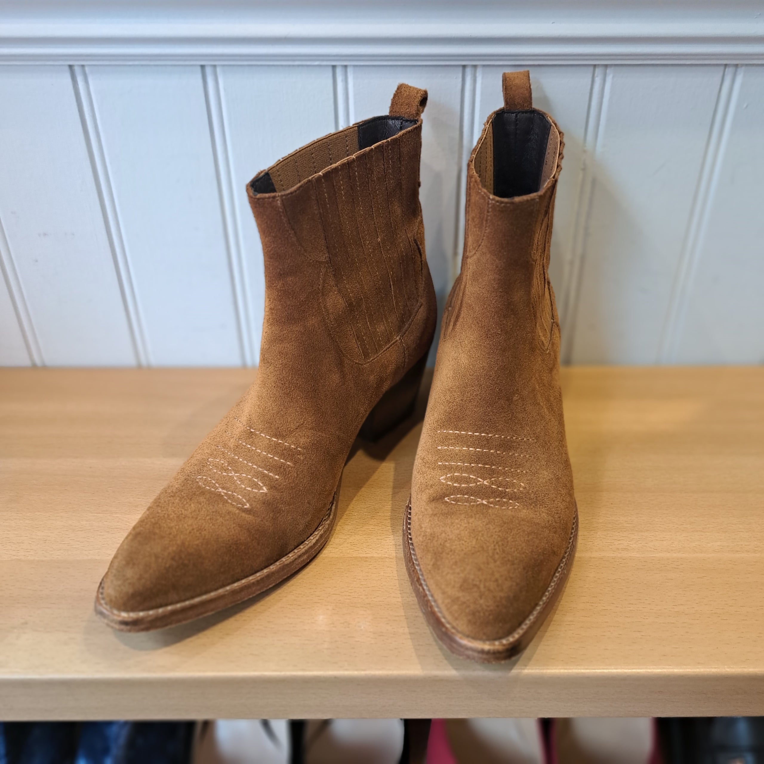 Maje suede boots shop